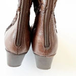 Sesto‎ Meucci Dark Brown Cutwork Boots Size 8 Women’s 7” Tall Made In Italy Lace Photo 6