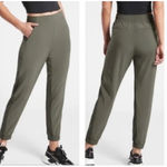 Athleta Olive Green High-Rise Textured Brooklyn Semi-Fitted Jogger Womens Size 8 Photo 8