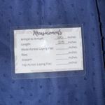 Draper James Navy Swiss Dot Sheer Ruffle Neck Long Sleeve Blouse Top Womens S Photo 6