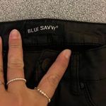 Blue Savvy Leather Skinny Jeans Photo 2