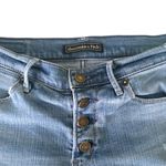 Abercrombie & Fitch  High Rise Multi Button Fly Denim Jean Shorts w26 Photo 2