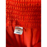 Old Navy  Linen Blend Romper Jumpsuit Smocked Coral Summer Spring Boho Pockets XL Photo 8