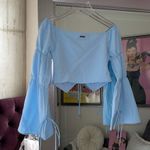 Manière De Voir Blue Lace Up Puff Off Photo 7