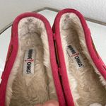 Minnetonka Womens Hot Pink Suede Leather Cally Faux Fur Lined Moccasin Loafers Photo 10