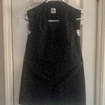 CAbi Astral Blouse, Navy Blue Sleeveless Top, Star Print Button Up, extra small Photo 0