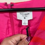 Kate Spade NWT  Target Rose Peplum Pink Red  Lined Midi Dress W/ Pockets NY Sz 17 Photo 3