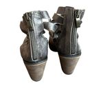 Free People Hybrid Metallic High Heel Booties Strappy Round Toe Size 39 EU 8.5 Photo 11