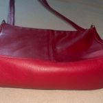 Ganson red faux leather bag purse EUC cute! Photo 6