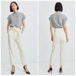 Veronica Beard  Setti‎ Paperbag Waist Cream Pants Photo 1