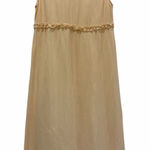 Earth Song Butter Yellow Cottagecore Granola Shift Maxi Dress Size 10 FLAW Photo 0