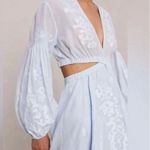 ALC Frank A.L.C. Irene cutout embroidered ramie mini dress, Size 2. $695 Photo 4