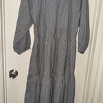 Cost Plus World Market Monochrome Long Sleeve Dress Black Size undefined Photo 0