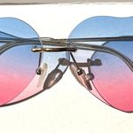 Rimless Heart Shape Sunglasses Multiple Photo 0