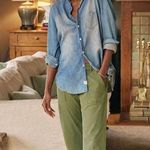 Frank & Eileen Blackrock, The Italian Utility Pant, Green size 8 Blue Photo 12