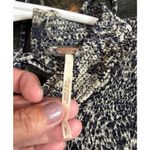 Free People Women S/P Roma Chiffon Snake Ruffle Long Sleeve Blouse Animal Print Photo 3