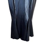 Norma Kamali  Black Foil Sleeveless Fishtail Midi Dress Sz S Photo 3