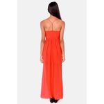 Lulus 💕💕 Pleats Don't Leave Red Coral Maxi Dress Photo 2