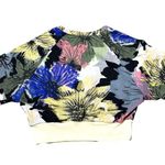 Adidas  Multicolor Floral Print Crop Tee NEW Photo 5