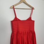 La Ligne Devon Pleated Midi Dress Poppy Red Womens New XL Photo 5