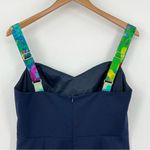 Black Halo dress 12 blue floral watercolor sweetheart sleeveless sheath NEW Photo 5