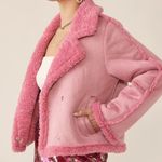 idem Ditto Pink Faux Fur/Suede Coat  Photo 0