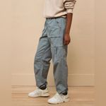 American Eagle AE Snappy Stretch Baggy Cargo Utility Jogger in Turquoise Water Size 0 Short Photo 3