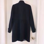 J.Crew Black Button Up Double Cloth Coat Photo 2