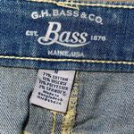 G.H. Bass & Co Womens Raw Cut Off Hem Pencil Denim Mini Skirt Blue Size 8 Photo 4