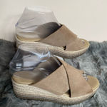 Anthropologie Paseart Tan Wedge Espadrille Shoes with Crossover Design Size undefined Photo 0