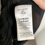 Ganni  Pleated Georgette Flounce Smock Midi Dress Black Womens Size 32 New Photo 15