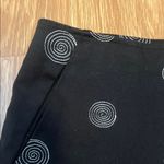 Willi Smith  Black Skirt with White Spiral Design excellent condition size 12 Photo 2