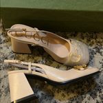 Gucci  Horsebit Mid Heel Slingback Pump Size 35 Skin Rose Photo 6
