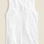 J.Crew  Vintage Jersey Scoopneck Tank White Photo 0