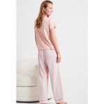 Brand New State of Day Women's Size Medium Pink White Lounge Pants Sleepwear Photo 1