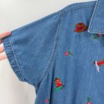 Bill Blass Vintage  Western Embroidered Button Front Blouse Women's Size 1X Photo 3