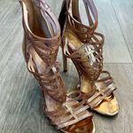 ALDO Mirror Rose Gold Strappy Heels Photo 0