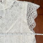 Cable & Gauge  Women’s White Lace Blouse Photo 5