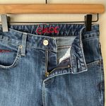 Kimes Ranch Chloe Western Denim Mid Rise Flare Jeans Size 0/34 Blue Photo 6