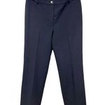 Talbots  Heritage Navy Jersey Knit Straight Leg Side Zip Dress Pants Size 10 Photo 0