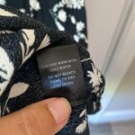 Olivaceous  Black and White Floral Print Midi Dress with Short Sleeves Photo 5