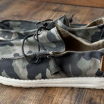 Hey Dude Wendy Camo Shoes Women's Army Green Camouflage Comfort Slip On Size 8 Photo 0