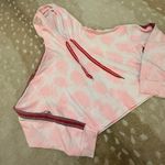 Pitusa revolve pink white tie dye cropped hoodie women’s size small Photo 2