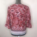 Ann Taylor  factory tunic boho top paisley XS Photo 4
