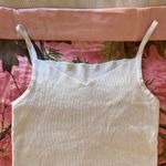Brandy Melville ribbed white knit cami tank top Photo 2