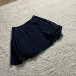 J.Crew 100% cotton flowy navy blue short mini Skirt ruffle zipper closure Women’s 00P L: 15” W: 12.5” 100% cotton Photo 3