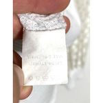 Miholl Waffle Knit Blouse Womens XL Lace Balloon Sleeves Eyelet Angelcore Boho White Photo 6