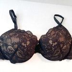 Victoria's Secret Victoria’s Secret Bra Angels IPEX Black Lace Demi Bra Sz 38D GUC Photo 0