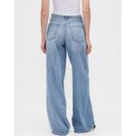 Gap  Mid Rise Ultra Soft Wide Leg Baggy Jeans Light Wash Indigo Size 26 2P Photo 12