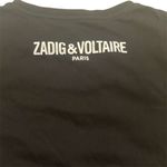 Zadig & Voltaire NWOT Bella Girls Can Do Anything Tee Shirt Black White M Photo 7