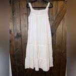 Oscar de la Renta  Lace Trim Tiered Nightgown Slip Dress Cottagecore Prairie M Photo 2